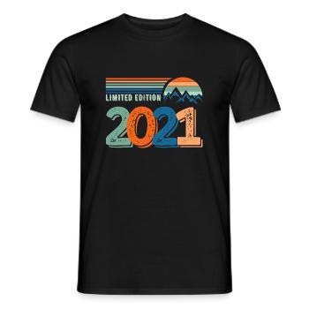 Limited edition 2021 - Men's T-Shirt - black - Front - AI Model Male 178 light (178cm)