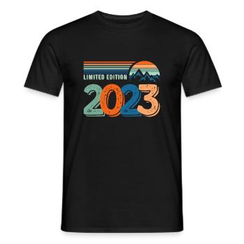 Limitierte Auflage 2023 - Männer T-Shirt - Schwarz - Vorne - AI Model Male 178 light (178cm)