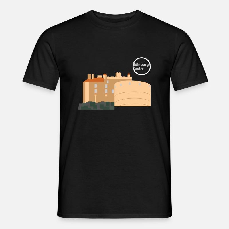 Edinburgh Castle - Männer T-Shirt - Schwarz