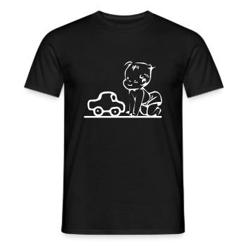 Voiture - T-shirt homme - noir - Devant - AI Model Male 178 light (178cm)