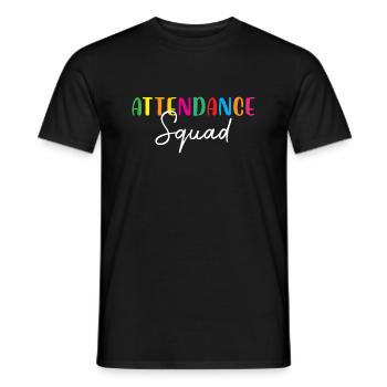 Attendance Squad School Office Attendance Clerk - Men's T-Shirt - black - Front - AI Model Male 178 light (178cm)