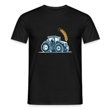 Tracteur / tracteur / tracteur - T-shirt homme - noir - Devant - AI Model Male 178 light (178cm)