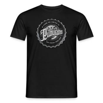 Logotipo de tapa de botella de publicanos - Camiseta hombre - negro - delante - AI Model Male 178 light (178cm)