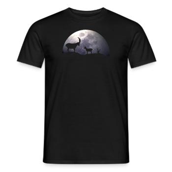 Ibex ibex - Men's T-Shirt - black - Front - AI Model Male 178 light (178cm)