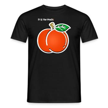 It's Fruit Fishing - Men's T-Shirt - black - Front - AI Model Male 178 light (178cm)