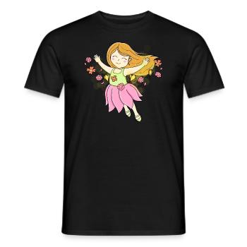 Flowerbender - Men's T-Shirt - black - Front - AI Model Male 178 light (178cm)