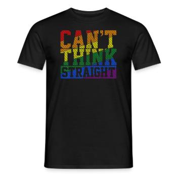 Straight Love Parade Pride Gender Regenbogen CSD - Männer T-Shirt - Schwarz - Vorne - AI Model Male 178 light (178cm)
