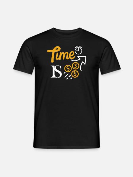 ZEIT IST GELD - Männer T-Shirt - Schwarz