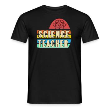 Rétro Vintage SCIENCE Teacher Designs - T-shirt homme - noir - Devant - AI Model Male 178 light (178cm)