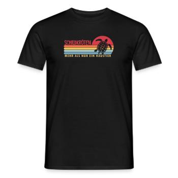 Turtles more than a pet Turtle - Men's T-Shirt - black - Front - AI Model Male 178 light (178cm)