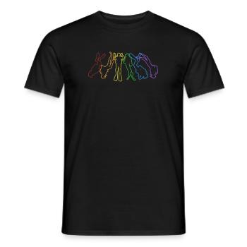 Scuba Diving LGBT Rainbow Taucherbrille - Männer T-Shirt - Schwarz - Vorne - AI Model Male 178 light (178cm)