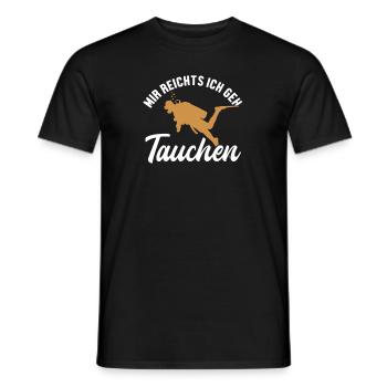 Mir reichts ich geh Tauchen Tauchermaske Scuba - Männer T-Shirt - Schwarz - Vorne - AI Model Male 178 light (178cm)