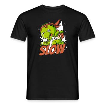 I Run Slow Water Turtle Giant Tortoise - Men's T-Shirt - black - Front - AI Model Male 178 light (178cm)