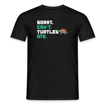 Désolé, les tortues ne peuvent pas bye tortoise - T-shirt homme - noir - Devant - AI Model Male 178 light (178cm)