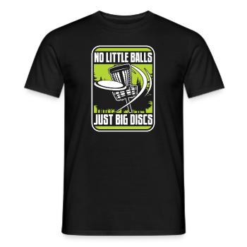 Pas de petites balles juste de gros disques Frisbee Golf - T-shirt homme - noir - Devant - AI Model Male 178 light (178cm)