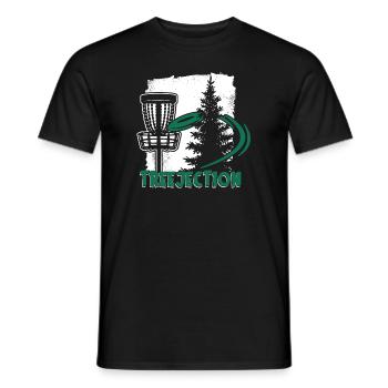 Treejection Basket Disc Golfer Frisbee Golf - Men's T-Shirt - black - Front - AI Model Male 178 light (178cm)