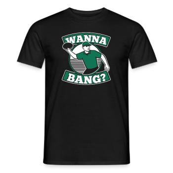 Disque Bang Golfeur Frisbee Golf Basket Disc - T-shirt homme - noir - Devant - AI Model Male 178 light (178cm)