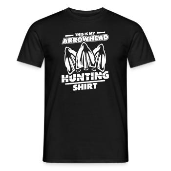 Ceci est mon Arrowhead Vêtements de chasse Arrowheads Arrowheads - T-shirt homme - noir - Devant - AI Model Male 178 light (178cm)