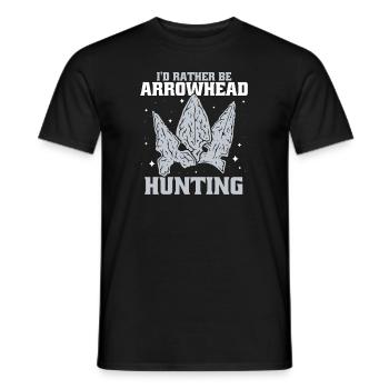 Je préfère être des conseils de chasse à la pointe de flèche - T-shirt homme - noir - Devant - AI Model Male 178 light (178cm)