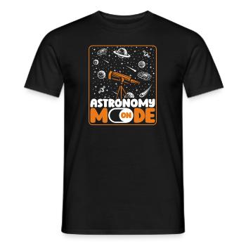 Mode Astronomie Sur Astronomie Photographe Cosmologiste - T-shirt homme - noir - Devant - AI Model Male 178 light (178cm)