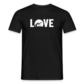 Amour Astronomie Photographe Starry Sky Cosmologiste - T-shirt homme - noir - Devant - AI Model Male 178 light (178cm)