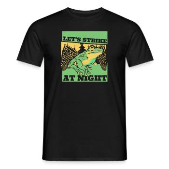 Frappeons la nuit Crapaud Grenouille têtard - T-shirt homme - noir - Devant - AI Model Male 178 light (178cm)