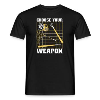 Choisissez votre arme Têtard Rainette Crapaud - T-shirt homme - noir - Devant - AI Model Male 178 light (178cm)