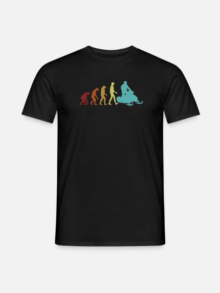 Snowmobile Evolution Snowmobile snowmobiles - Men's T-Shirt - black