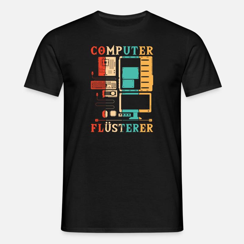 Computer Whisperer Computer Scientist Admin - Men's T-Shirt - black