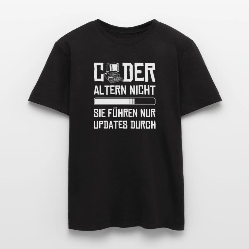 Coder Altern Nicht Developer Softwareingenieur Männer T-Shirt