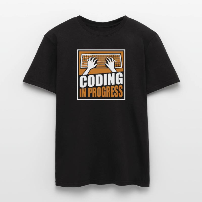 Coding In Progress Softwareingenieur Developer Männer T-Shirt