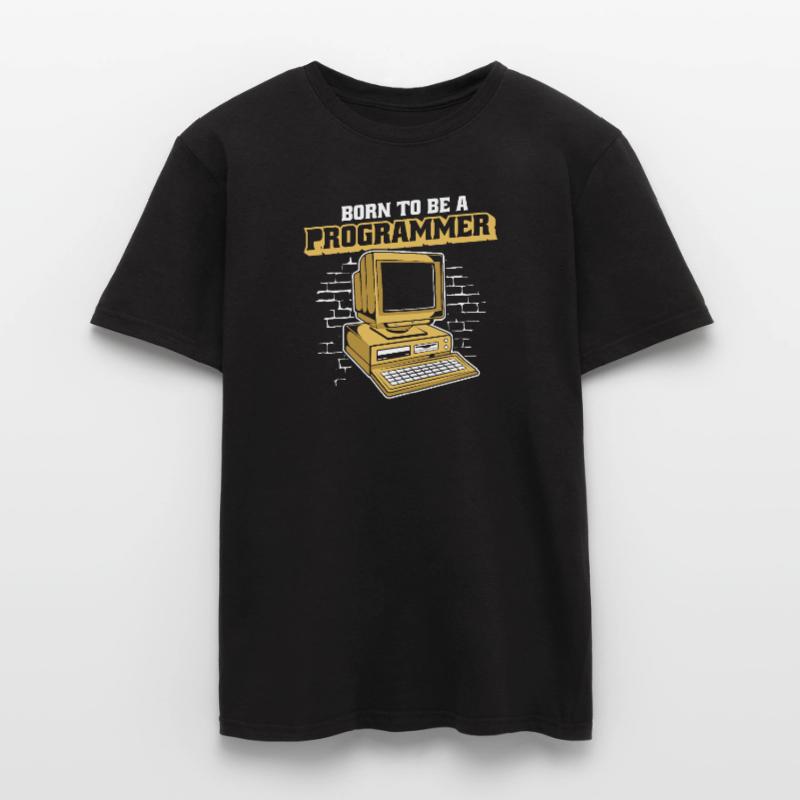 Né pour être un programmeur Développeur Coder T-shirt homme