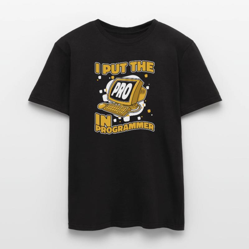 I Put The Pro In Programmer Developer Coder Men's T-Shirt