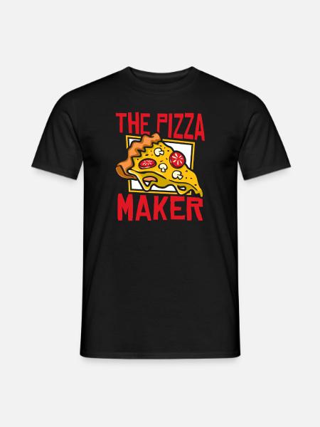 The Pizza Maker Pizza Pizza Tray Pizza Oven - Men's T-Shirt - black