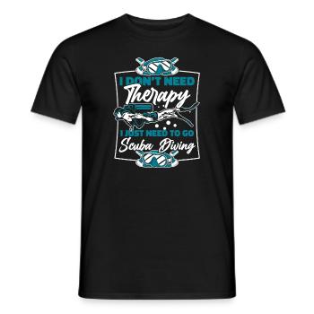 I Just Need To Go Scuba Diving Taucherflossen - Männer T-Shirt - Schwarz - Vorne - AI Model Male 178 light (178cm)