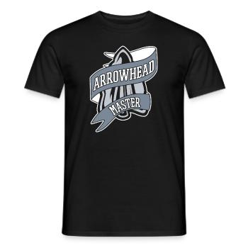 Arrowhead Master Jagdspitzen Arrowhead Hunter - Männer T-Shirt - Schwarz - Vorne - AI Model Male 178 light (178cm)
