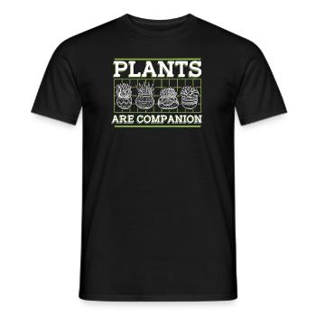 Plants Are Companion Allotment Garden Allotment Garden - Men's T-Shirt - black - Front - AI Model Male 178 light (178cm)