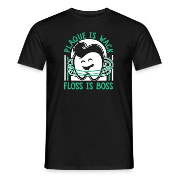 Plaque Is Wack Dentallabor - Männer T-Shirt - Schwarz - Vorne - AI Model Male 178 light (178cm)