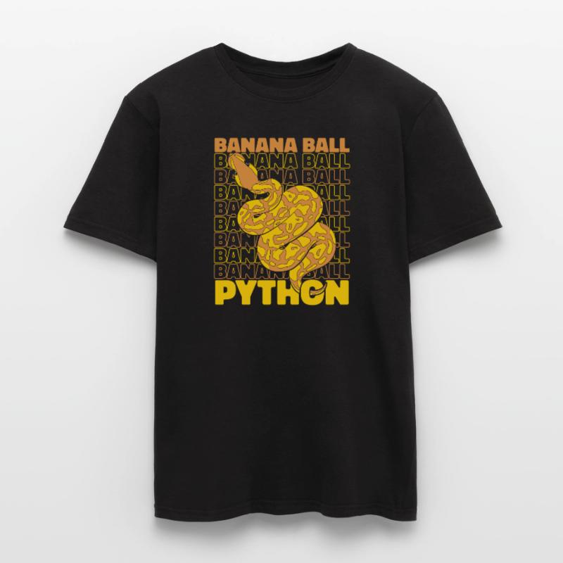 Boule de banane Python Serpent Python Boule de banane T-shirt homme