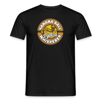 Banana Ball Python Whisperer Python Banana Ball - Men's T-Shirt - black - Front - AI Model Male 178 light (178cm)