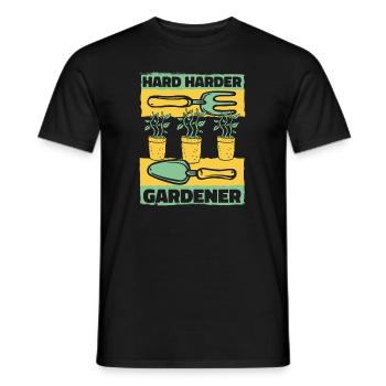 Jardin de jardins potagers horticoles Hard Gardener - T-shirt homme - noir - Devant - AI Model Male 178 light (178cm)
