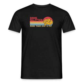 Banana Ball Python more than a Pet Python Banana - Men's T-Shirt - black - Front - AI Model Male 178 light (178cm)