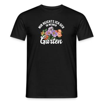 Mir reichts ich geh in meinen Garten Gartenbau - Männer T-Shirt - Schwarz - Vorne - AI Model Male 178 light (178cm)