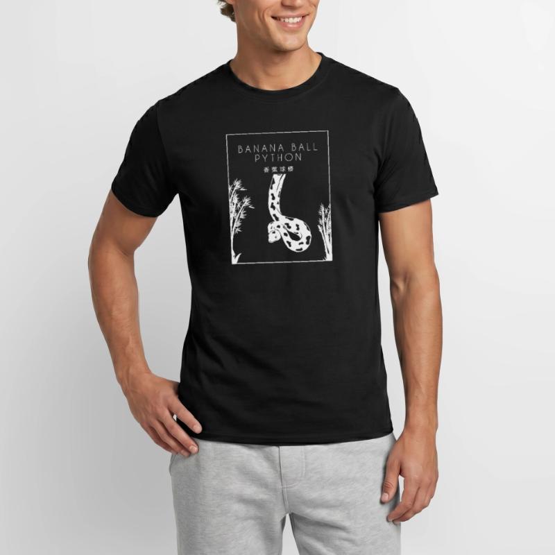 Boule de banane Python Hanzi Chinois Hanzi Snake Banane T-shirt homme