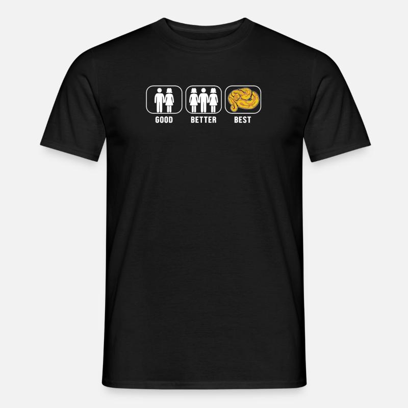 Good Better Best Banana Ball Python Banana Ball - Men's T-shirt - black