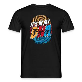 It's In My DNA Training Triathlonrad Triathlet - Männer T-Shirt - Schwarz - Vorne - AI Model Male 178 light (178cm)