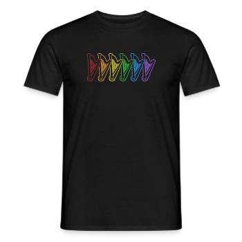 Harpes LGBT Harpe arc-en-ciel Harpe de concert Harpe - T-shirt homme - noir - Devant - AI Model Male 178 light (178cm)