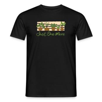 Just One More Gartenbau Schrebergarten Gärtner - Männer T-Shirt - Schwarz - Vorne - AI Model Male 178 light (178cm)