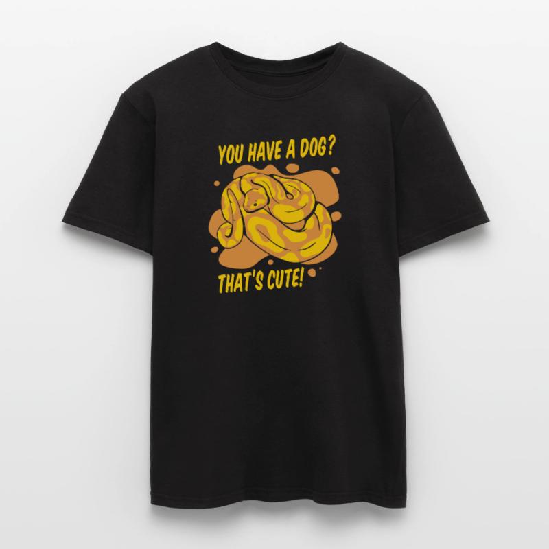 Vous avez un chien mignon Python serpent banane T-shirt homme