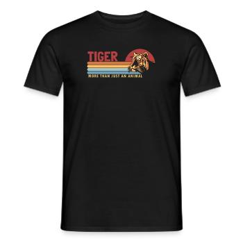 Tiger more than an Animal Raubkatze Sibirischer - Männer T-Shirt - Schwarz - Vorne - AI Model Male 178 light (178cm)
